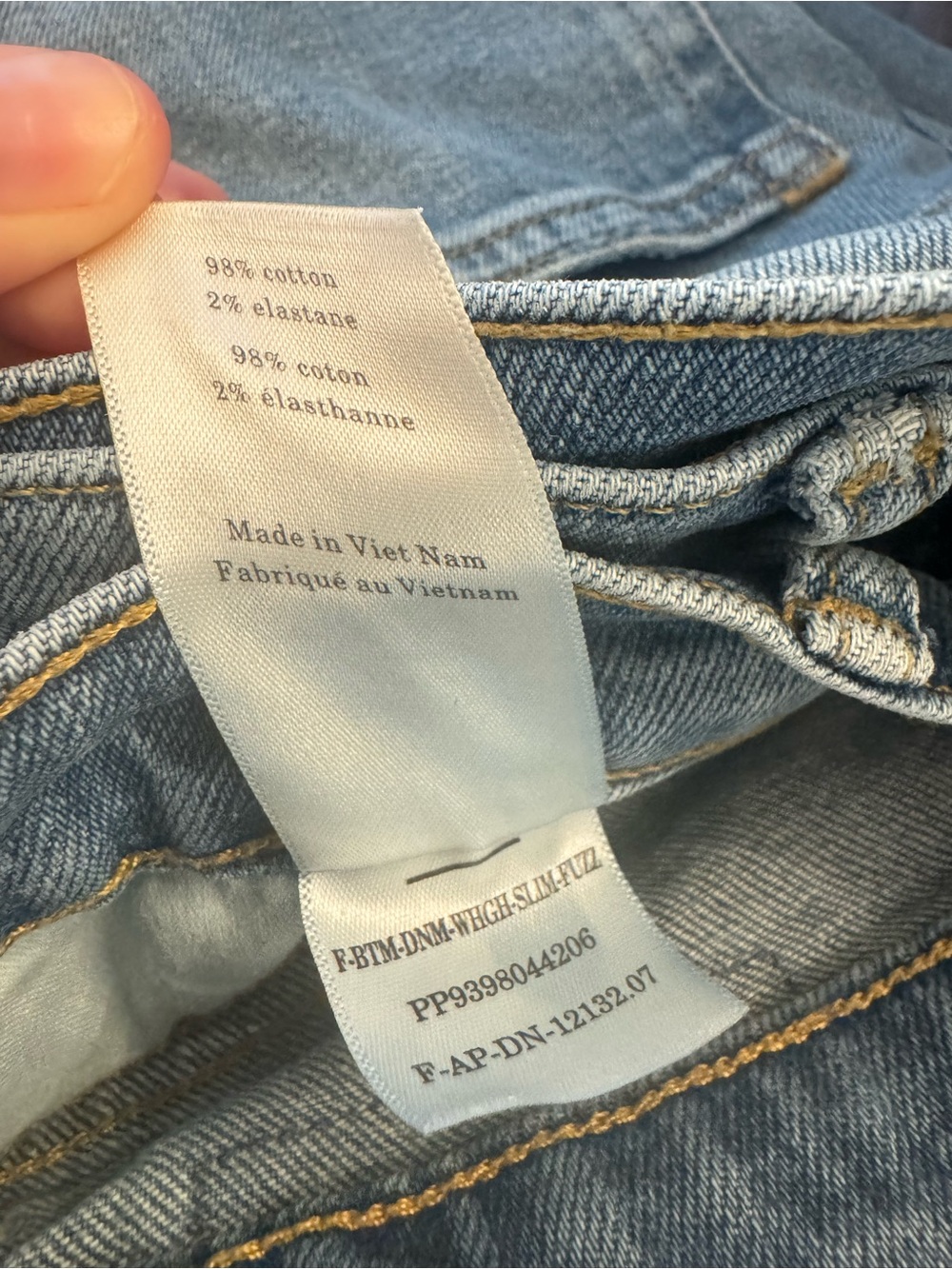 Everlane The Way High Slim Womens Crop Denim Jeans Light Blue Size 28 - Picture 11 of 11